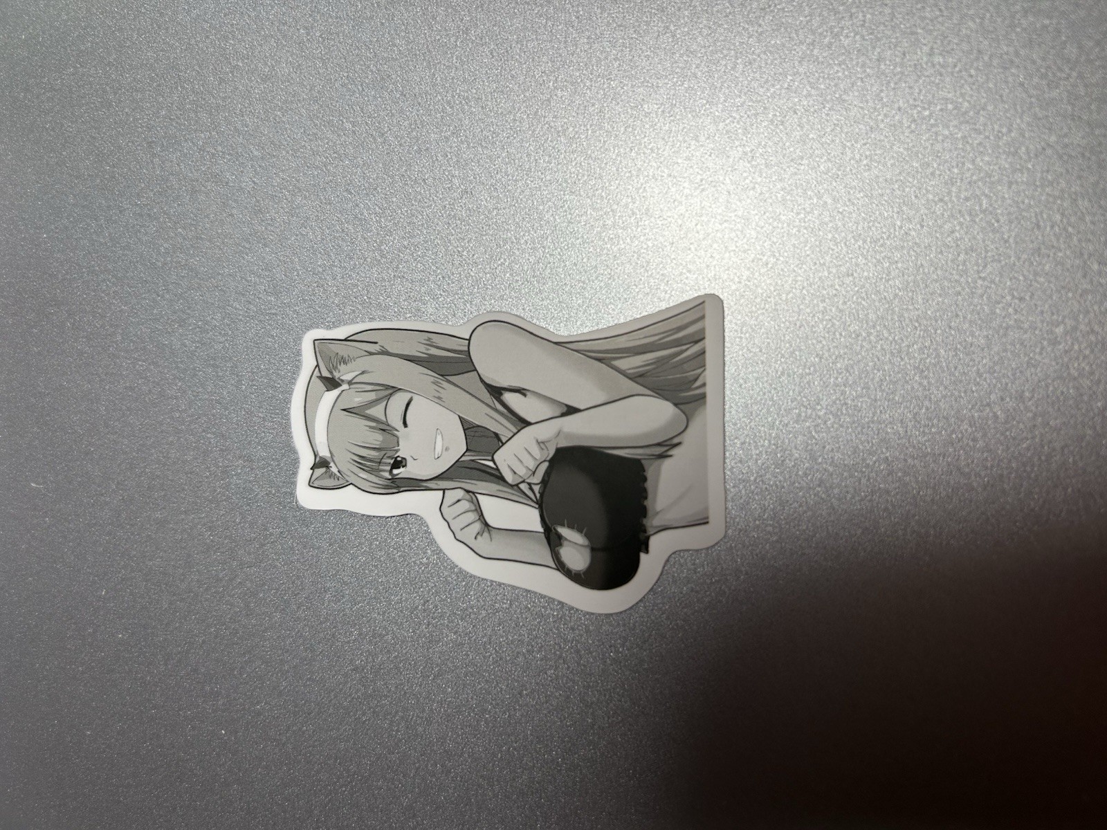 black and white waifu lewd stickers #10