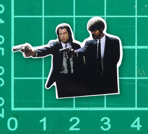 Pulp Fiction Sticker Decal samuel jackson