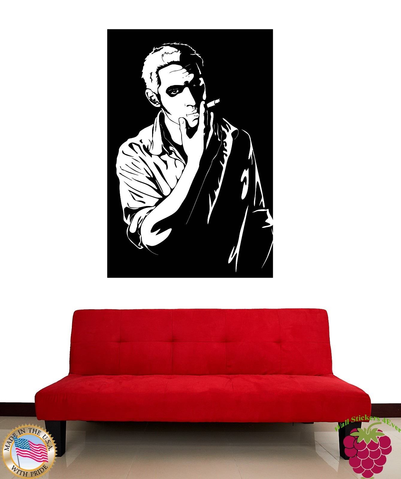Wall Stickers Vinyl Decal Man Smoke Cigarettes z1187