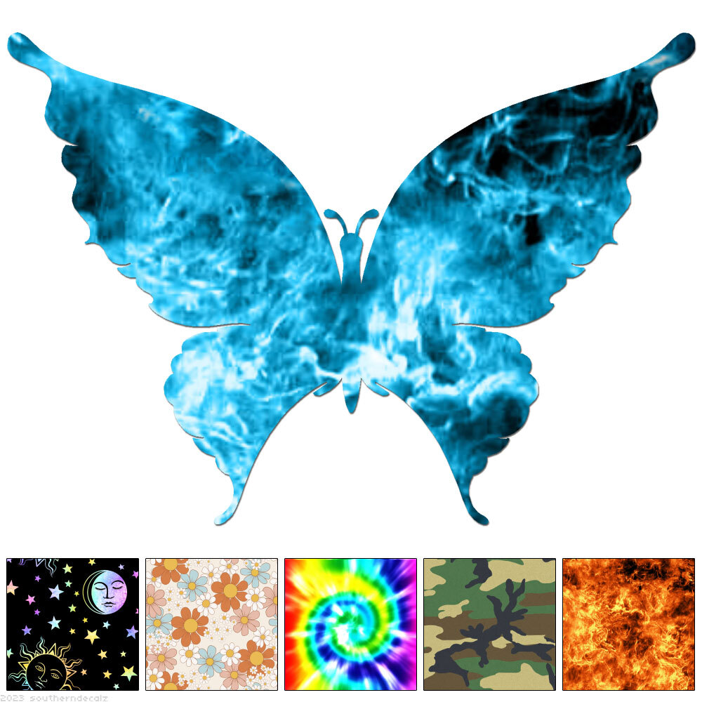 Butterfly Moth – Decal Sticker – Multiple Patterns & Sizes – ebn7039
