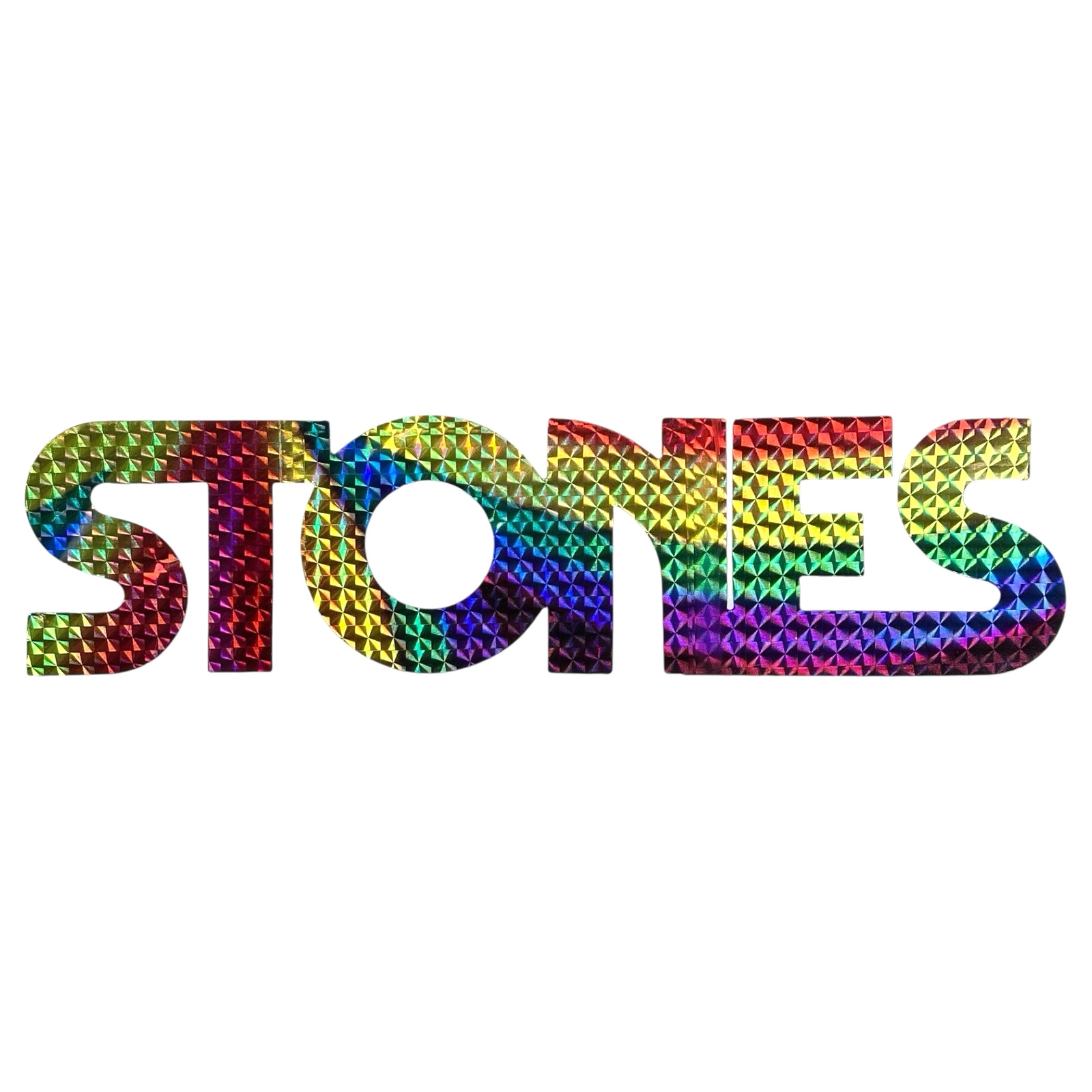 Vintage STONES Rainbow Prism Sticker UK Classic Rock Band Rolling Mick Jagger