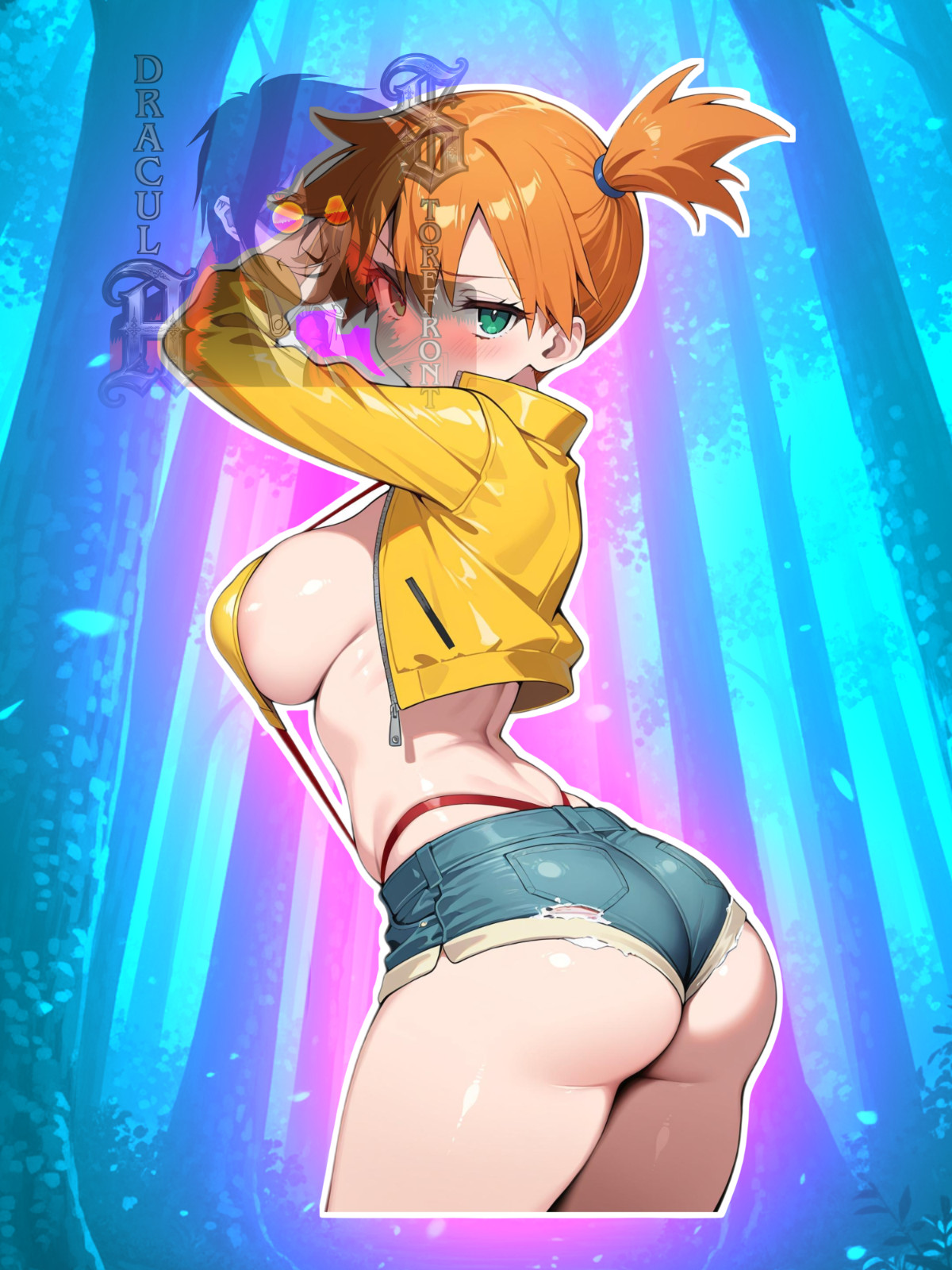 Adult Anime Waifu Pokemon Misty/ Kasumi 6″ Vinyl Sticker