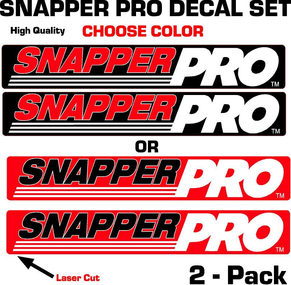 Snapper Pro Decal Set OEM graphics sticker emblem logo set Lawnmower tractor