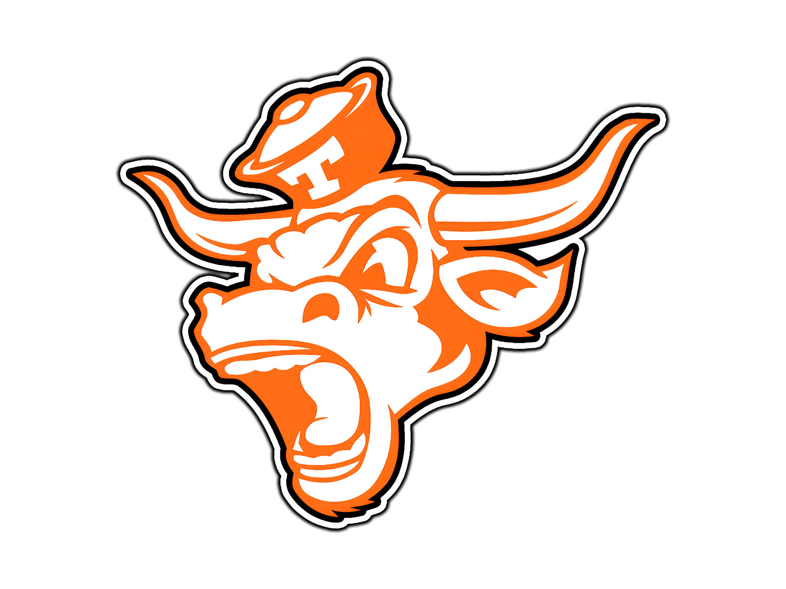 #0438 Texas Longhorns Mascot Logo #1 Waterproof Vinyl Sticker Decal Die-Cut