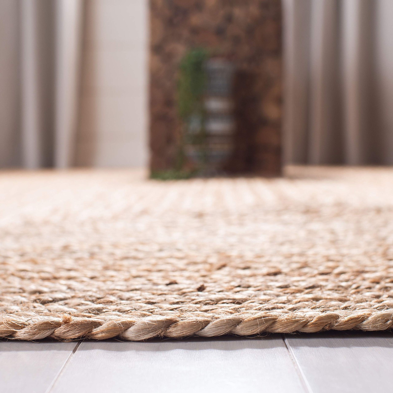 SAFAVIEH Cape Cod Collection 2’3″ x 16′ Natural CAP252A Handmade Flatweave Ju…