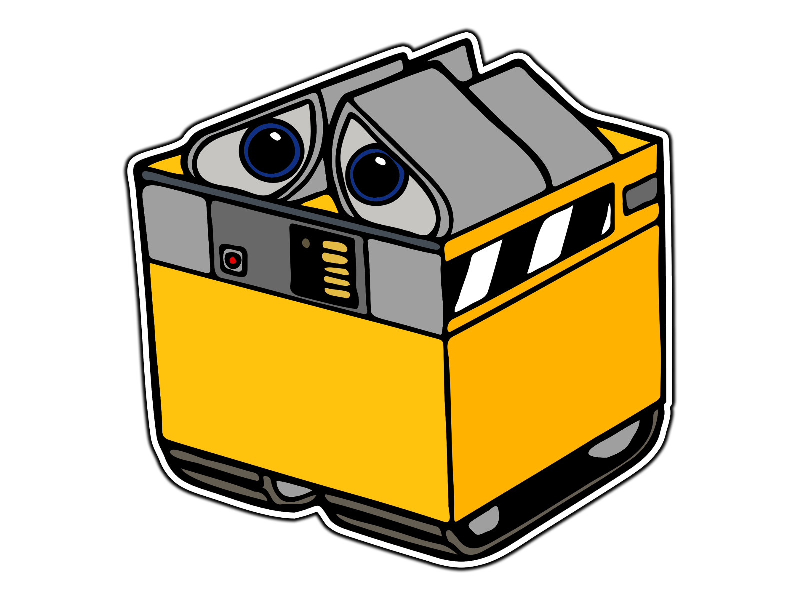 #1782 Wall-E Boxed Animated Cartoon Sticker Waterproof Vinyl Decal Die-Cut Car