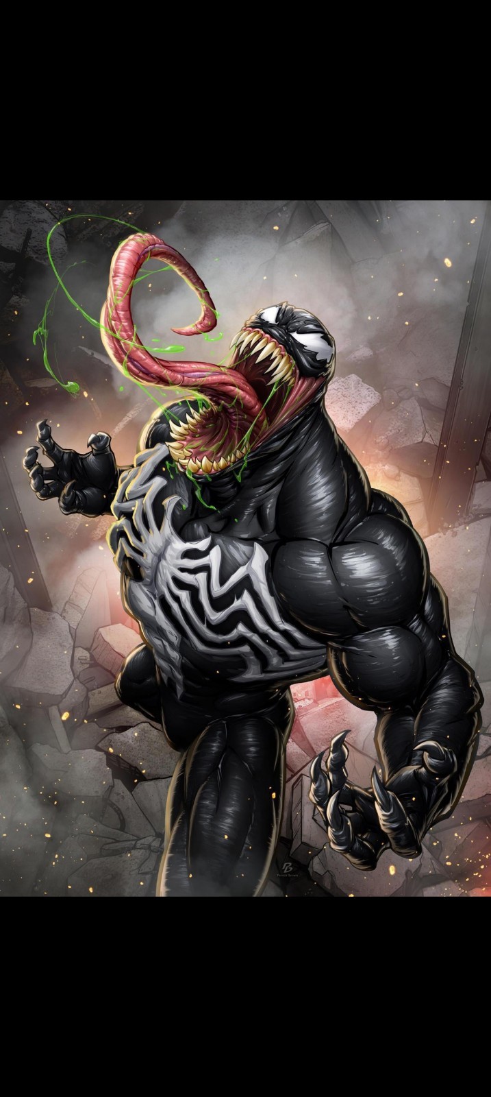 VENOM X VYNIL STICKER 4X4 (LARGE STICKER)