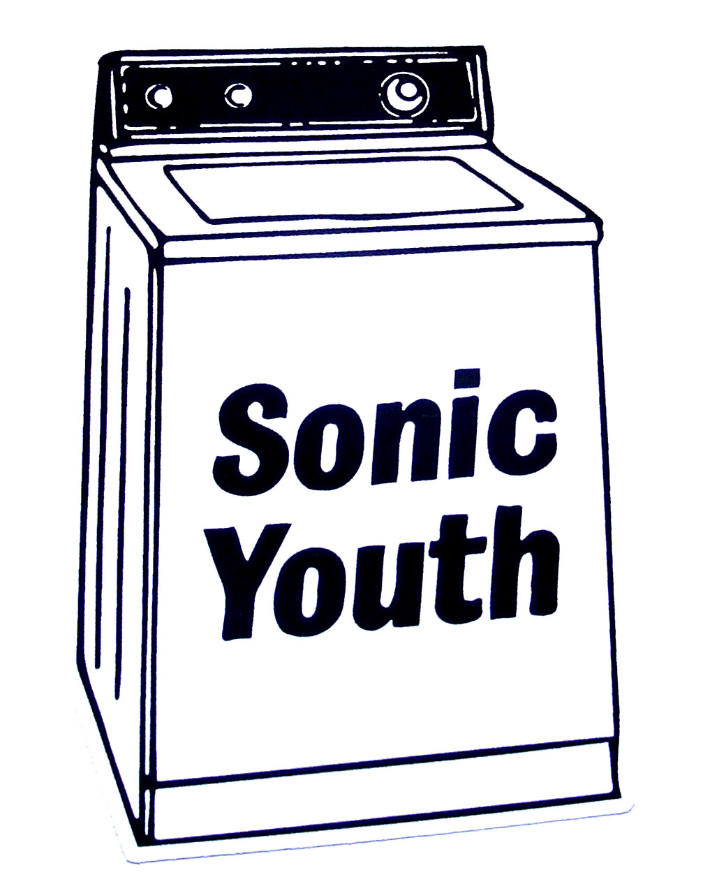 SONIC YOUTH Logo Die Cut LG Sticker Decal Official Metal Rock Grunge Music Band