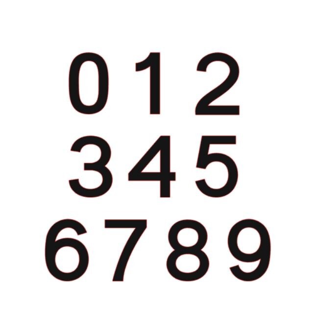 Large Number Stickers Mailbox Address 5″ Vinyl Decal Building House Business Car
