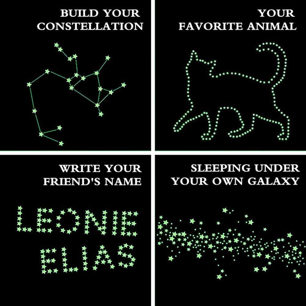 Glow in The Dark Stars Wall Stickers,Ceiling Star,Glowing Stars for Ceiling a…