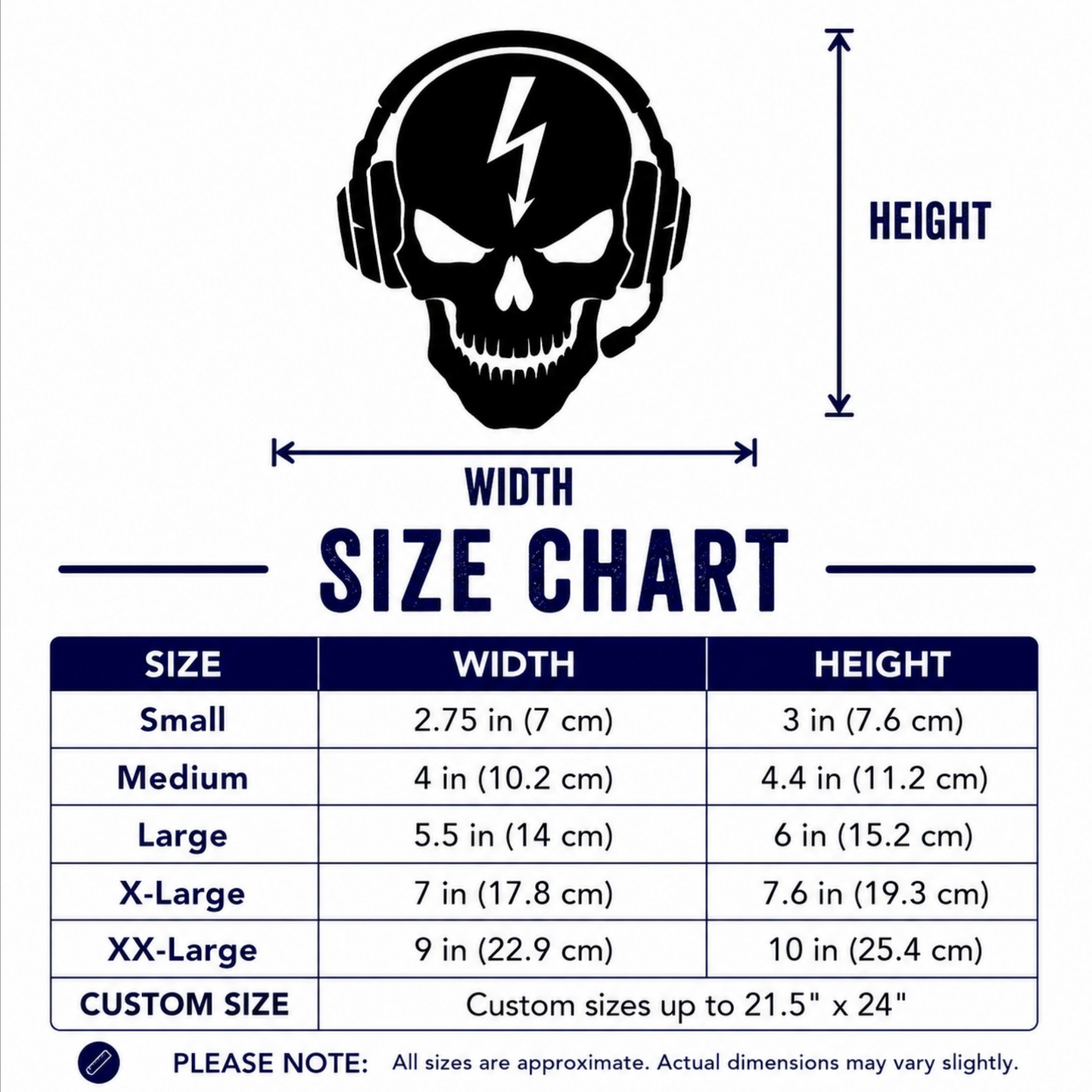 Skull Headset Gamer Emblem Video games electrical bolt car truck window laptop