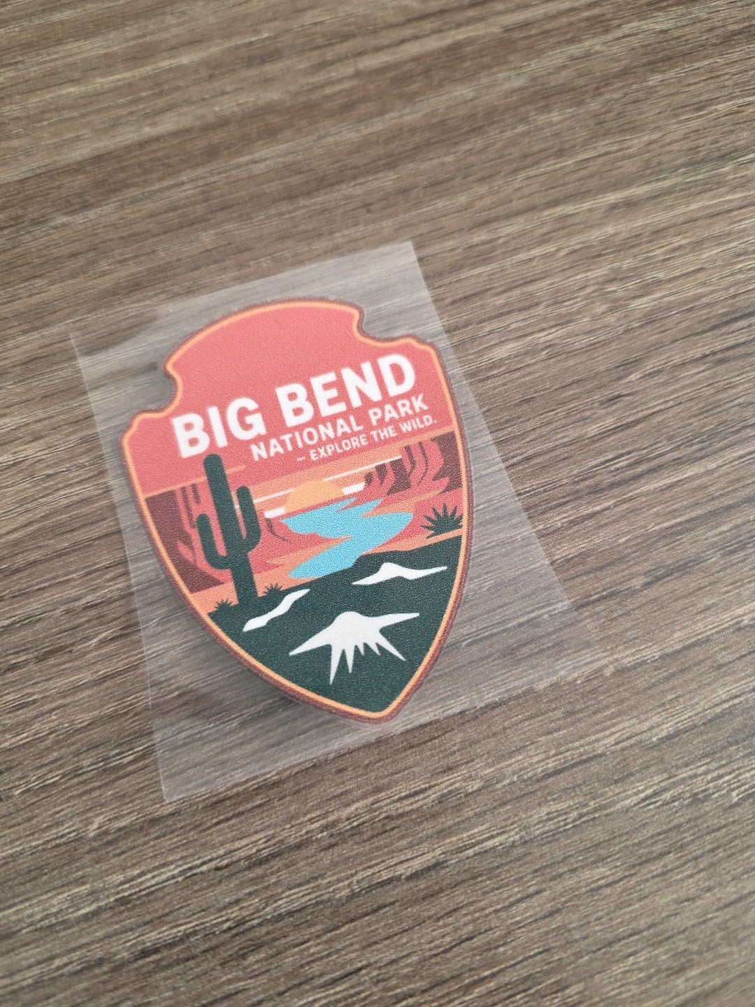 Big Bend National Park UVDTF Decal Sticker Waterproof Raised Made In The USA