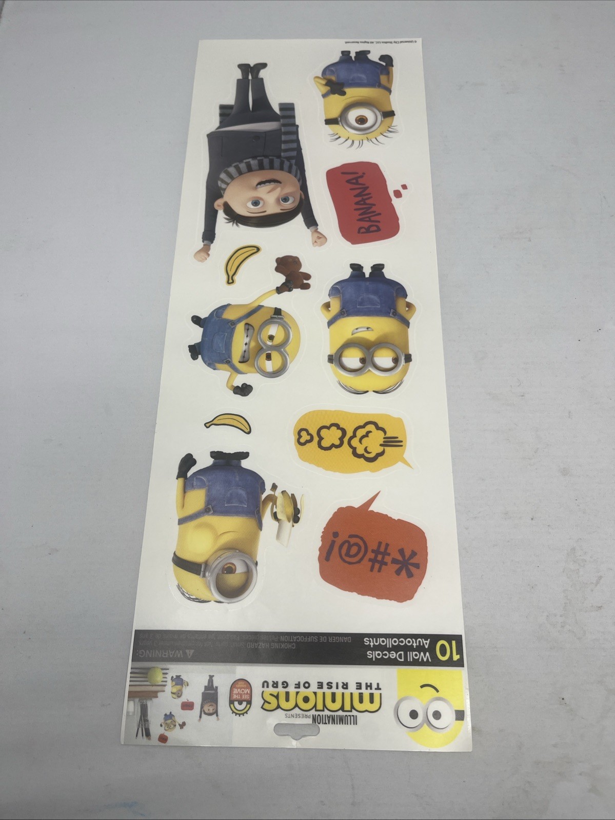 Minions The Rise Of Gru wall stickers 10 Wall Decals New