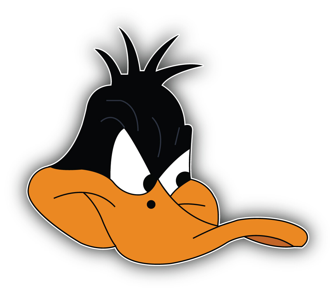 Looney Tunes Cartoon Daffy Duck Sticker Bumper Decal – ”SIZES”