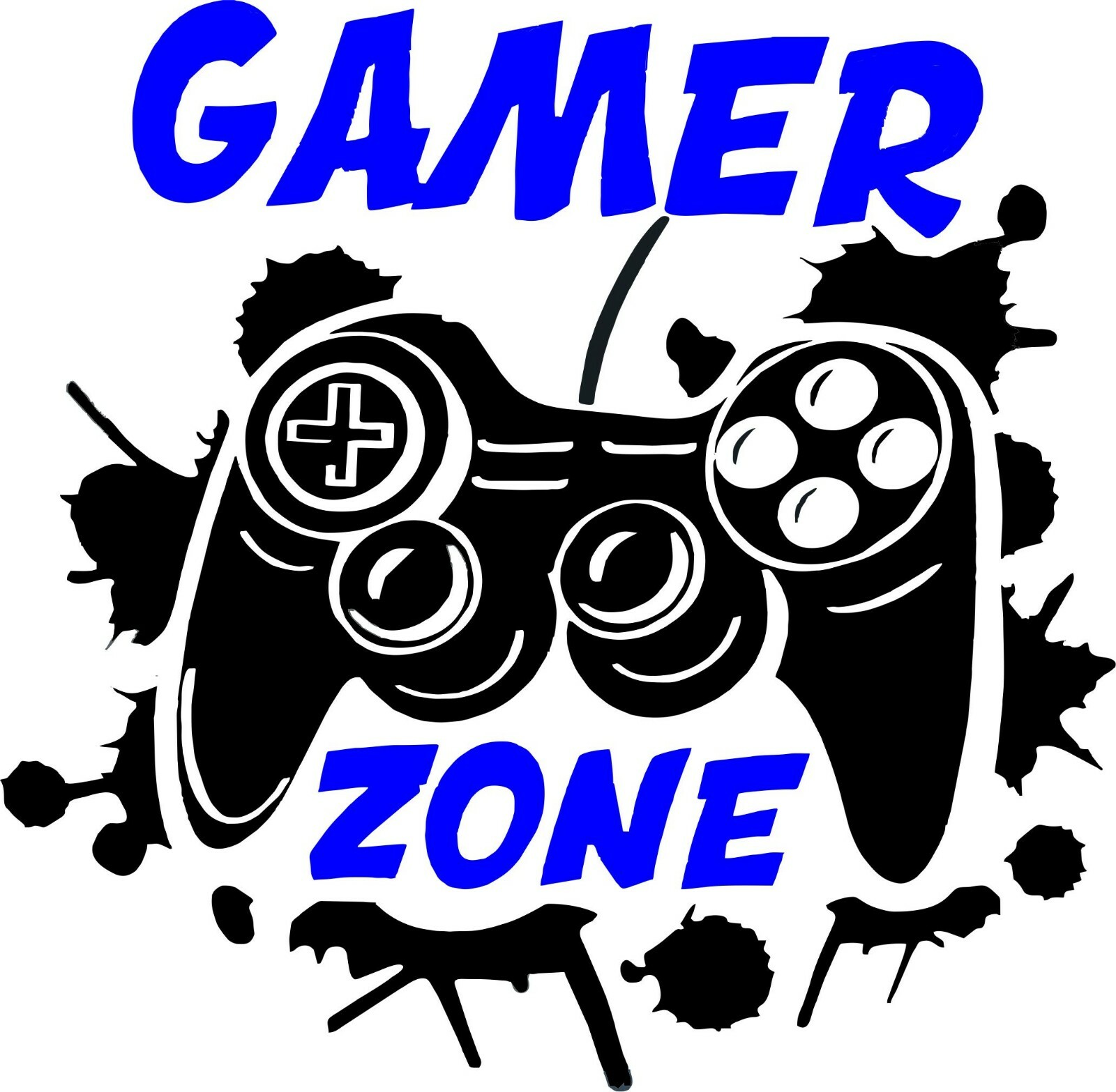 GAMER ZONE Sticker Vinyl Decal 10.5″H x 11.2″W inch.
