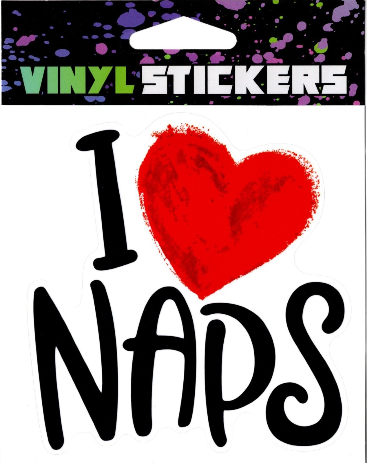 I Love Naps Vinyl Sticker – 4.25in x 4.25in