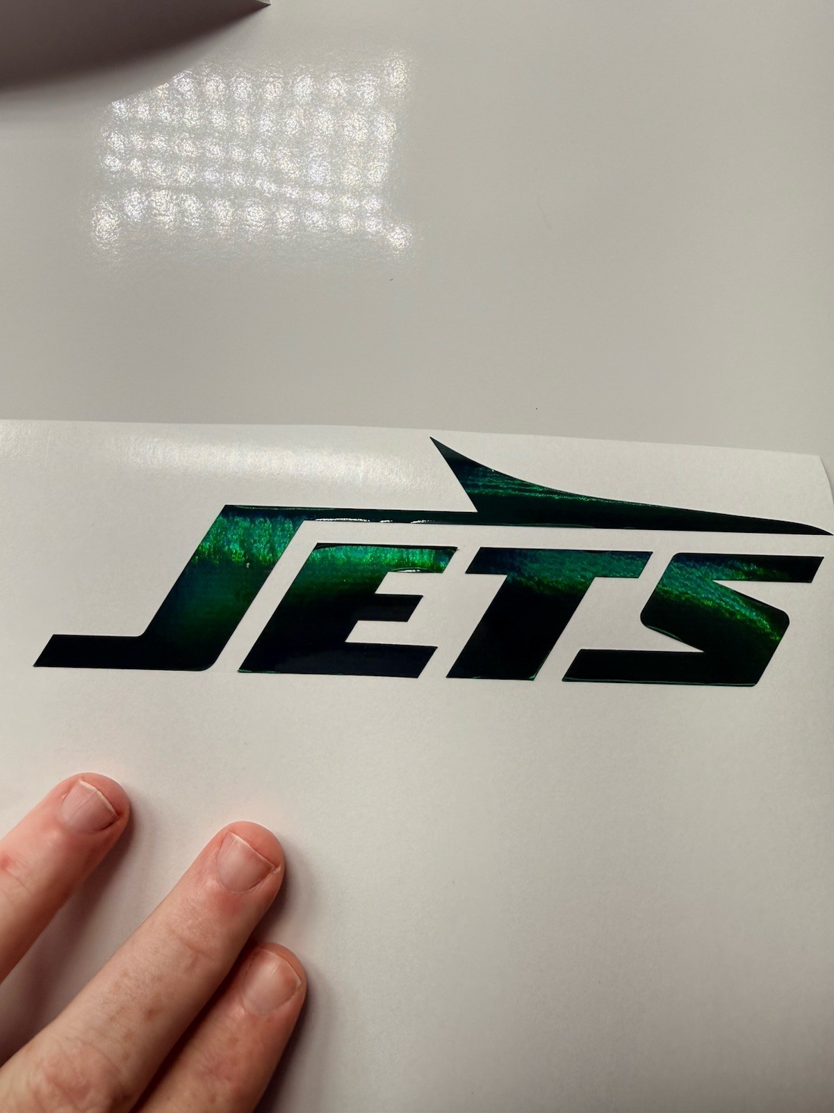 New York Jets Holographic Vinyl Decal