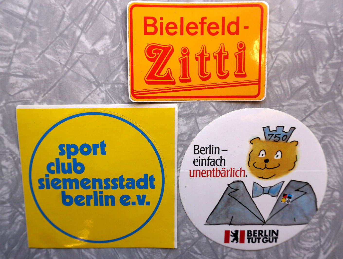German Sticker Lot 6 Rare High Quality Vinyl Germany Decals Adhesive