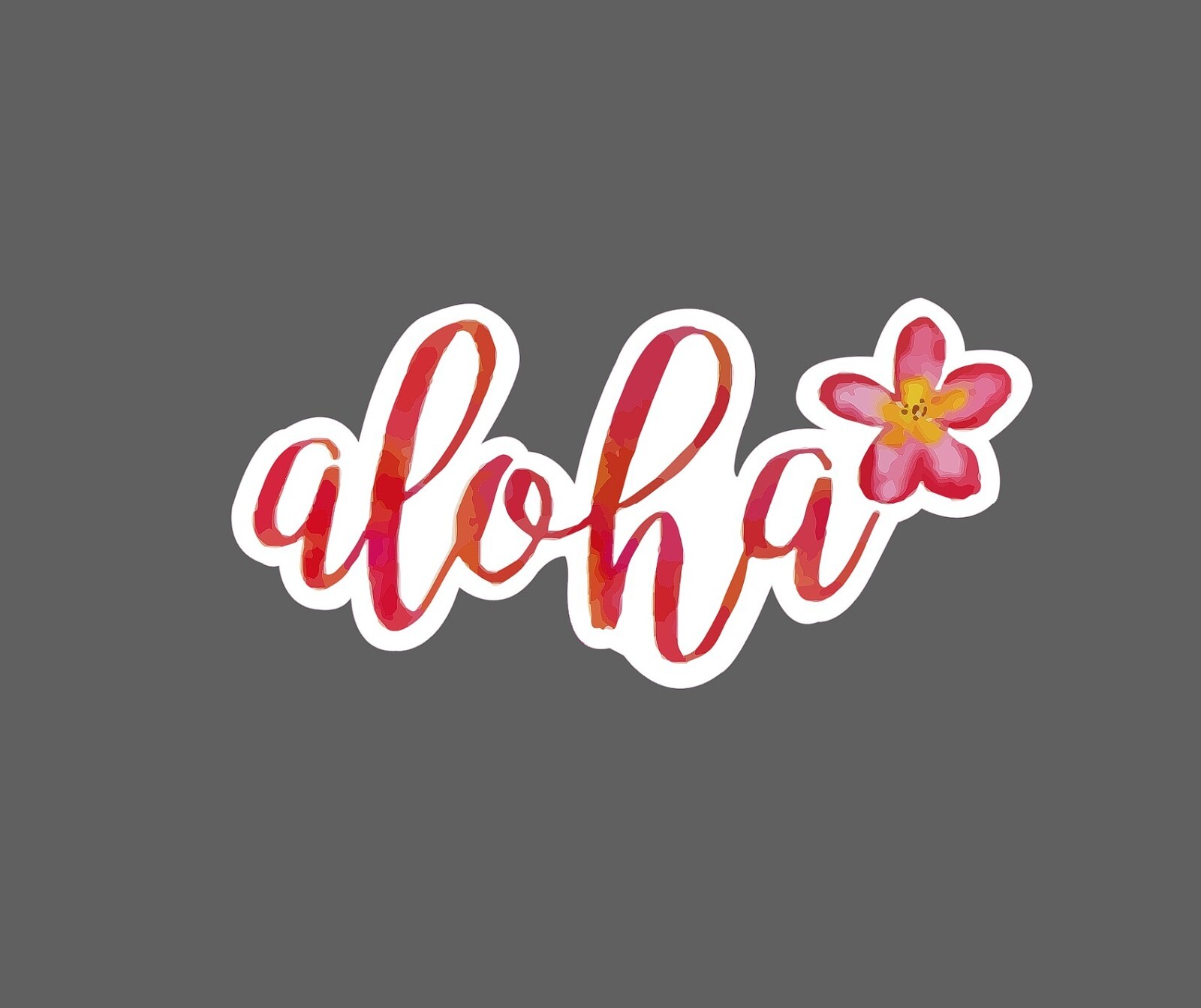 Aloha Sticker Floral Written Waterproof – Buy Any 4 For $1.75 EACH Storewide!