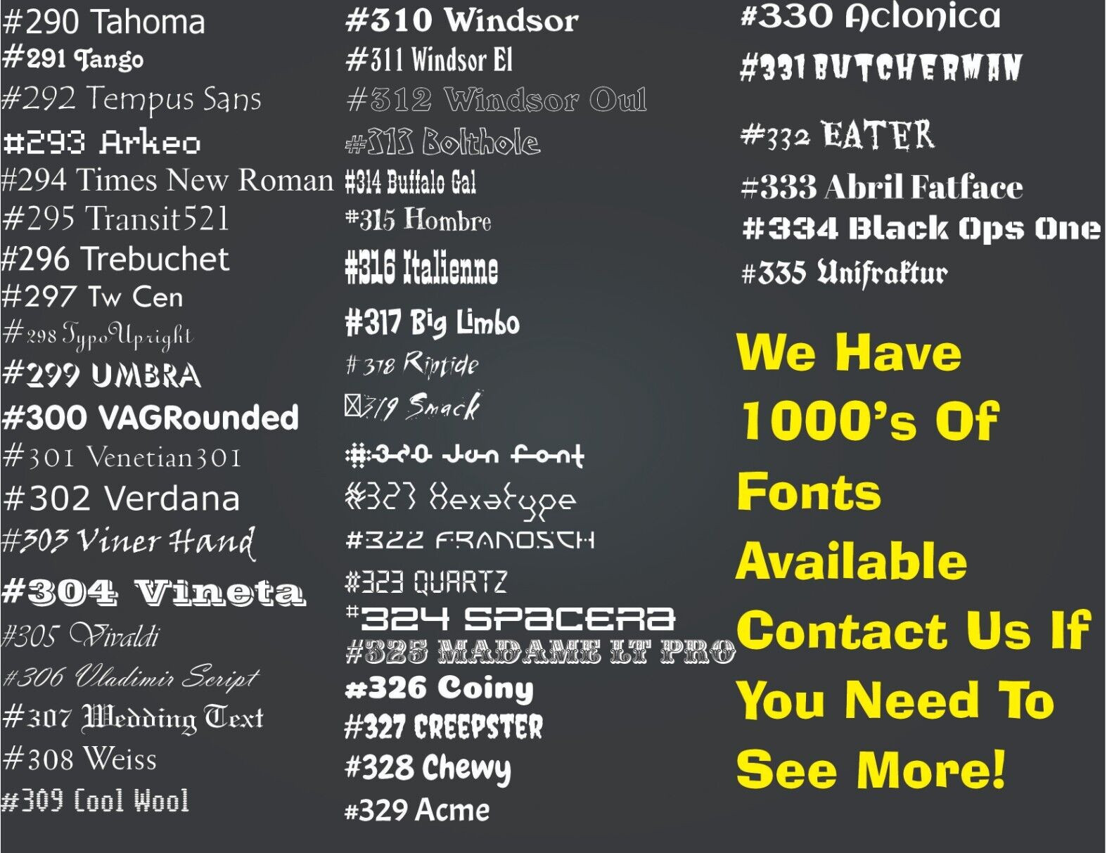 9 Inch Custom Lettering Or Numbers Vinyl Decal Transfer Sticker Premium Vinyl
