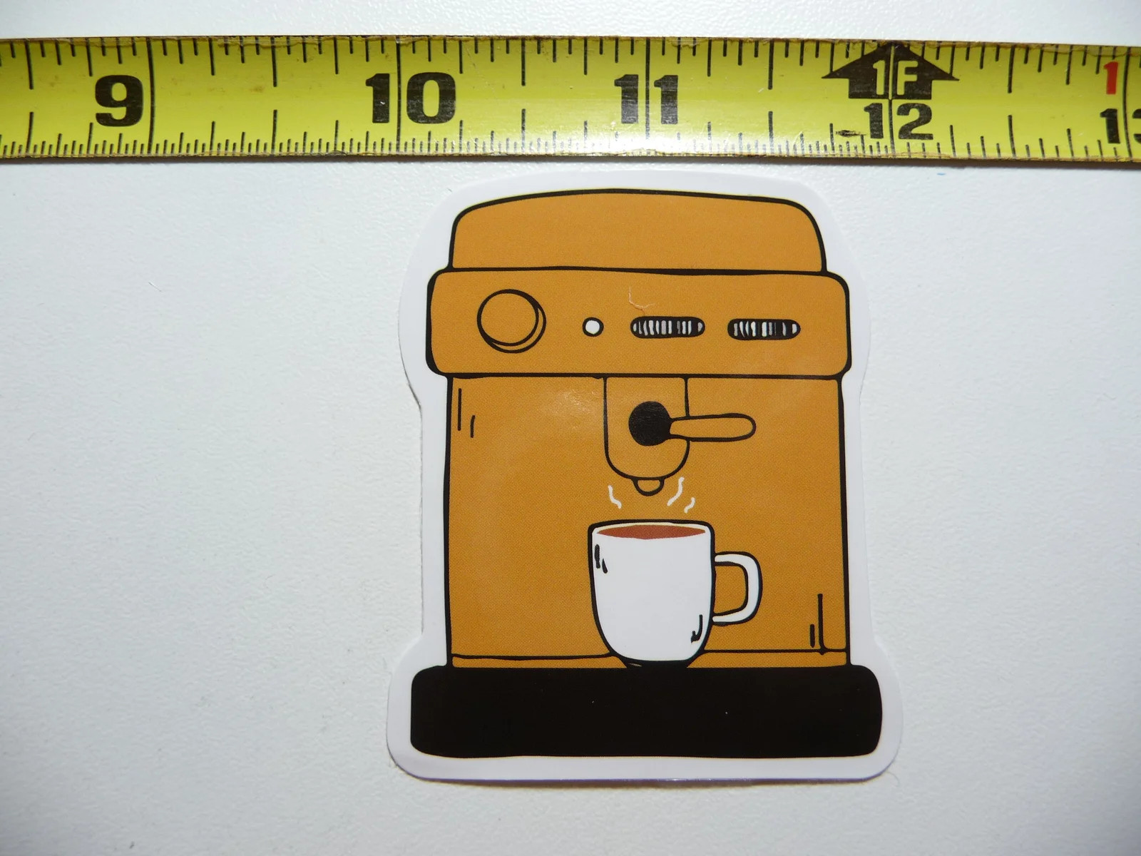 ESPRESSO MAKER COFFEE SMALL STICKER DECAL BEVERAGE MORNING WAKE UP FUN