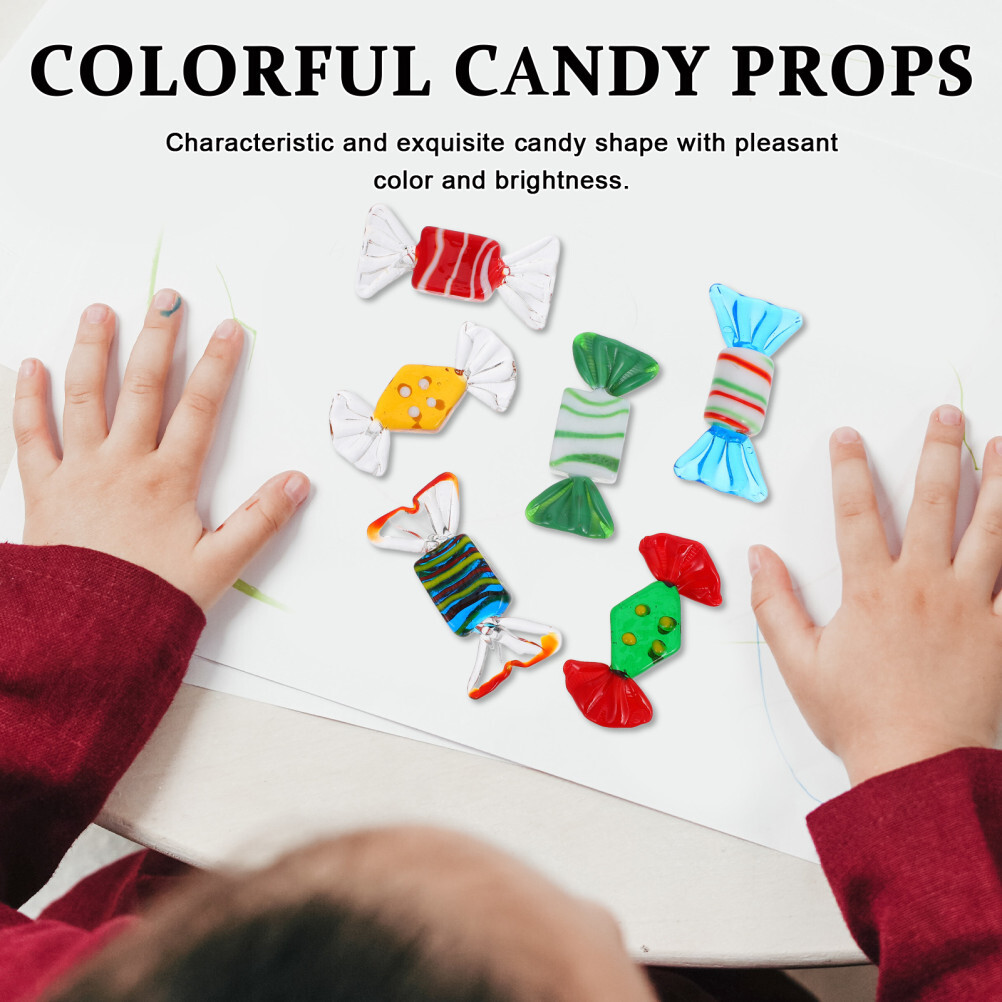 12 Pcs Faux Candy Artificial Candies Colored Office Decoration Store