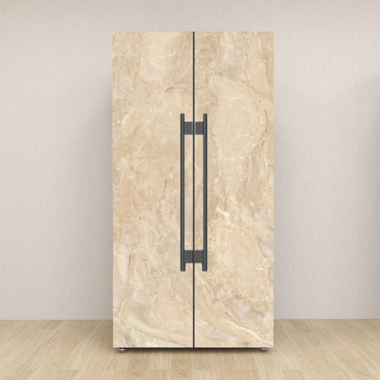 Marble Fridge Wrap Removable, Waterproof Appliance Cover