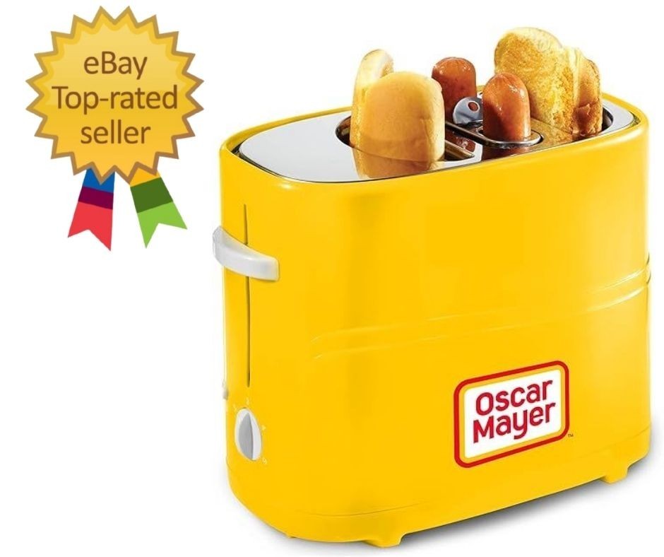 Oscar Mayer 2 Slot Hot Dog and Bun Toaster with Mini Tongs, Hot Dog Toaster Work