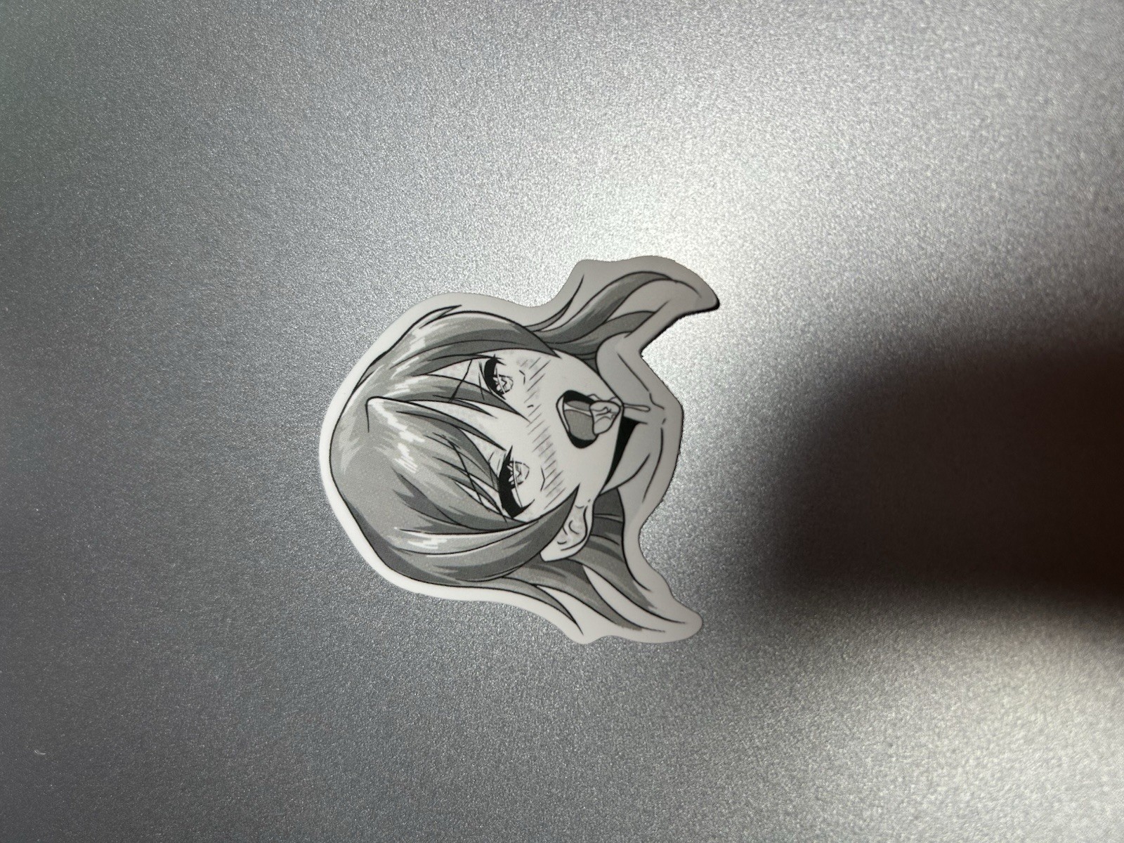 black and white waifu lewd stickers #10