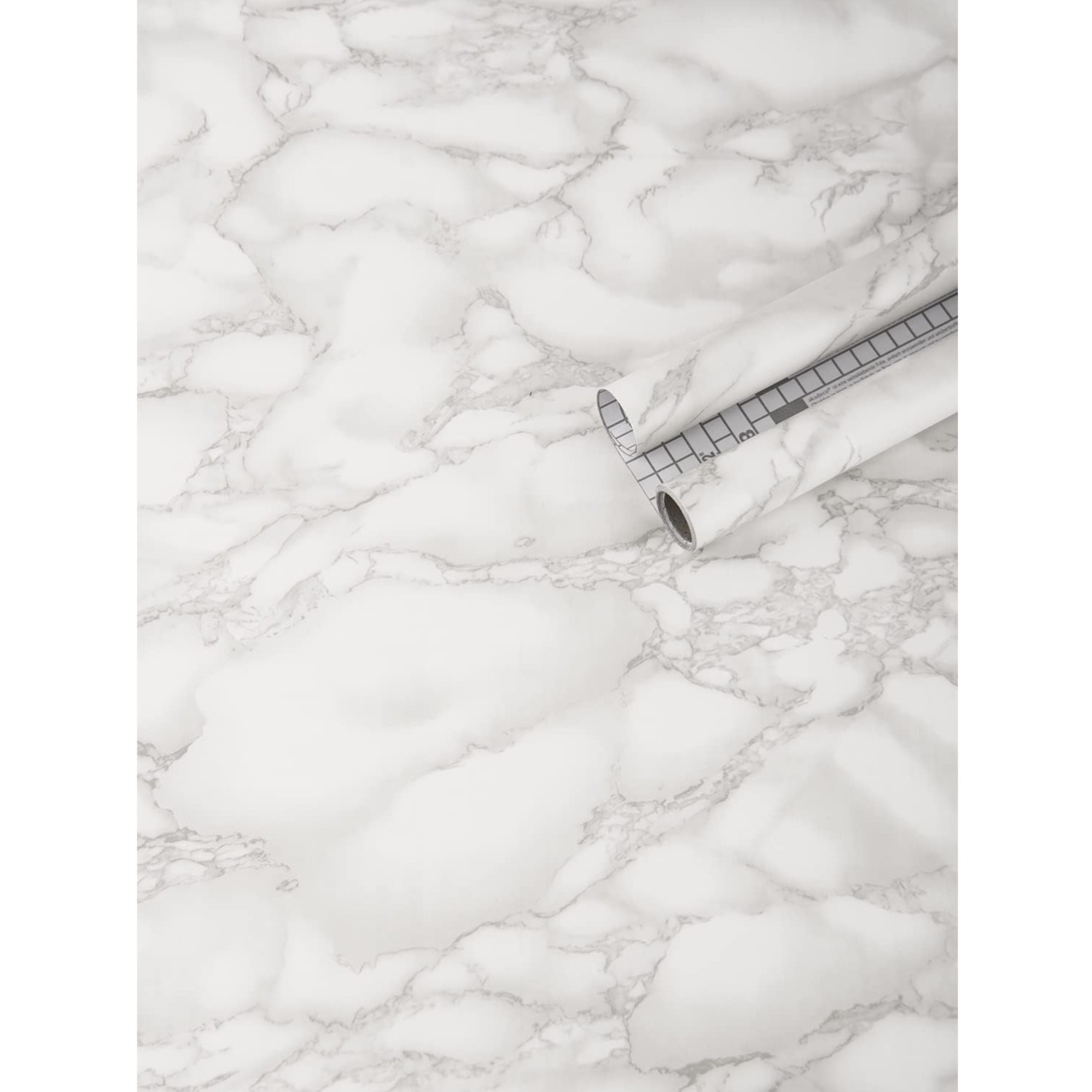 Self-Adhesive Gray Marble Wallpaper Roll 15.8″ x 120″ for Easy Installation
