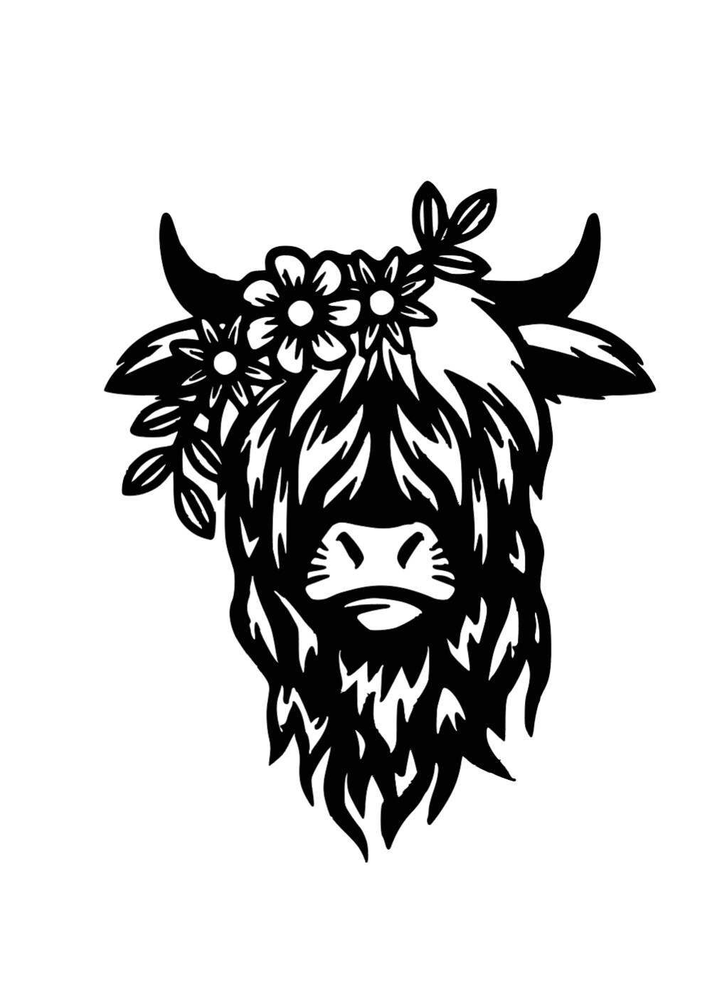 Highland Cow Vinyl Decal Sticker -Multiple Colors & Sizes- FREE SHIPPING