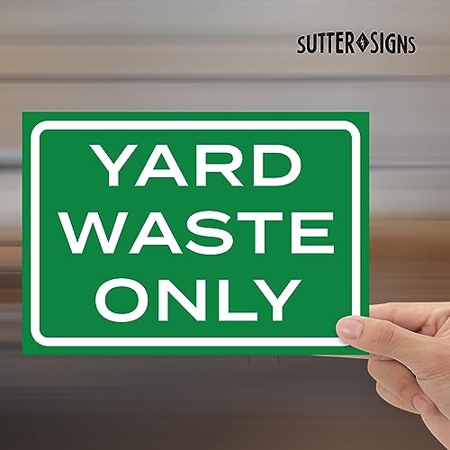 Yard Waste Labels 4pk 10×7 Waterproof Vinyl Stickers