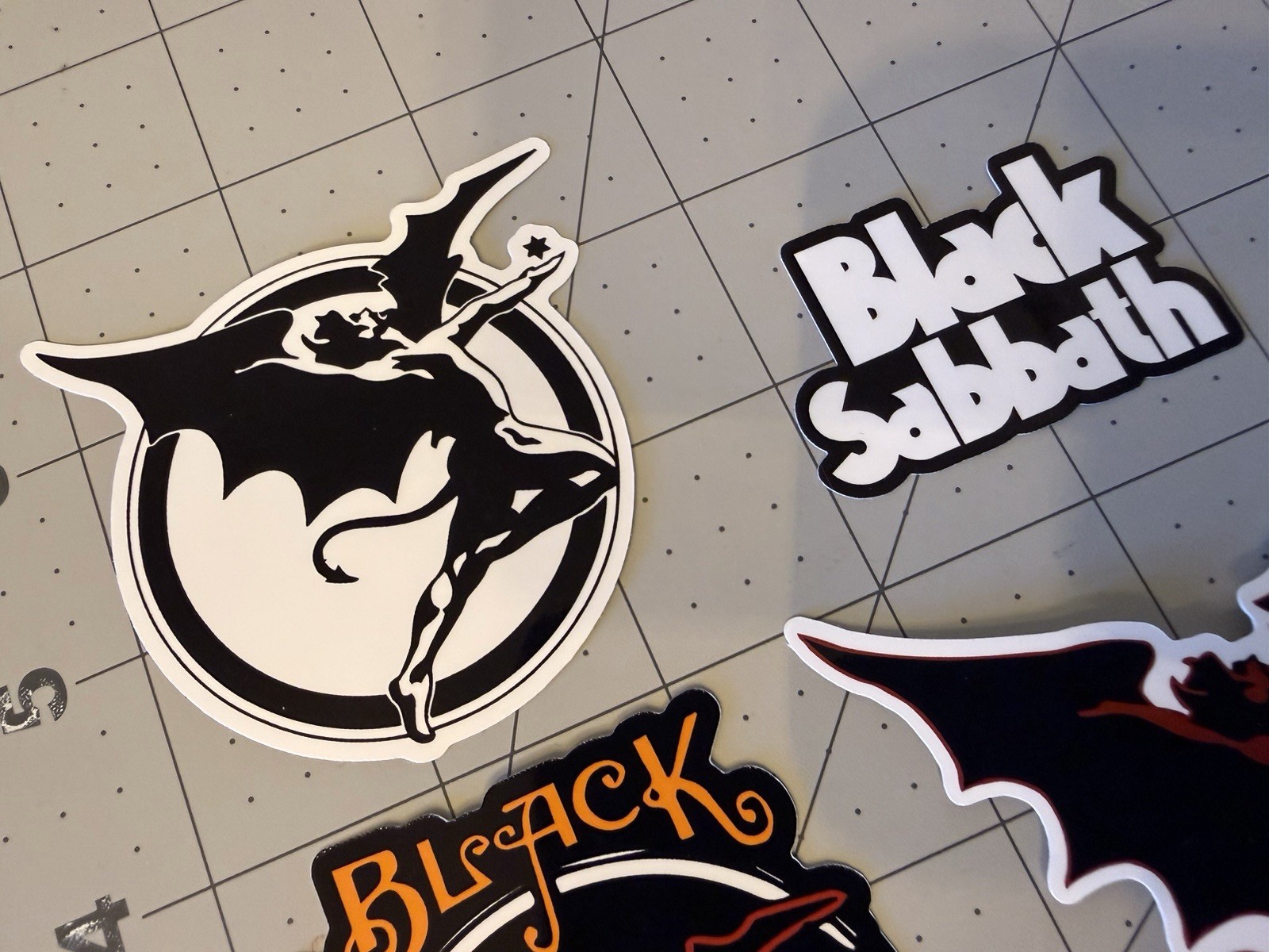 Black Sabbath Ozzy Osbourne Stickers 4 Sticker Lot Hard Rock Heavy Metal B