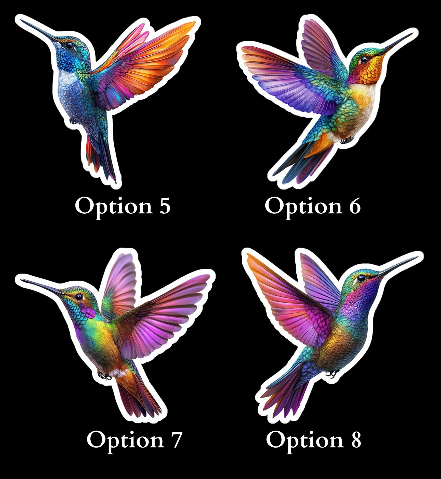 Cute Hummingbird Sticker | Waterproof | Vinyl Sticker | Laptop