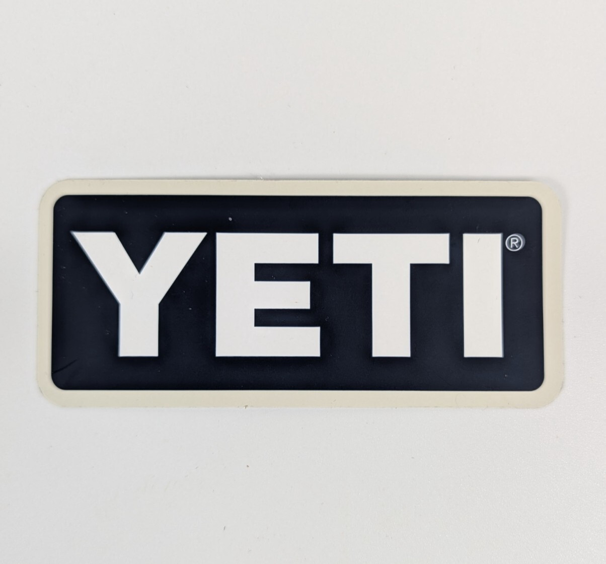 YETI 4″ Vinyl Sticker Navy Blue with White Lettering