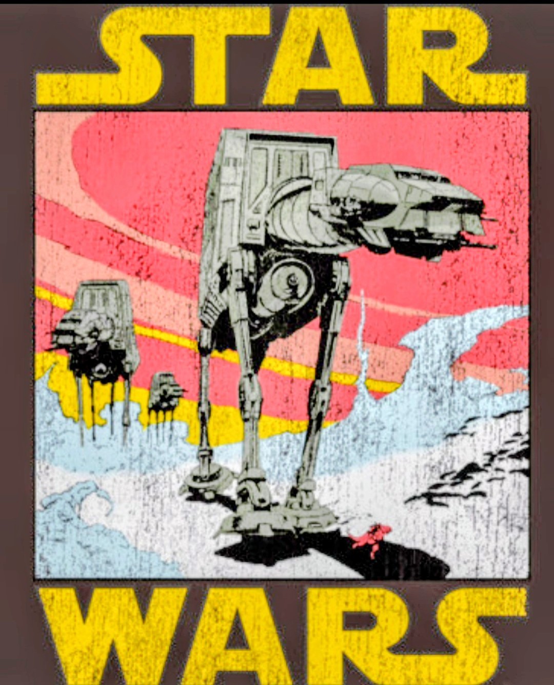 STARWARS STICKER X AT-AT STICKER X VYNIL HIGH GLOSS SQUARE STICKER X 3X2 INCH ST