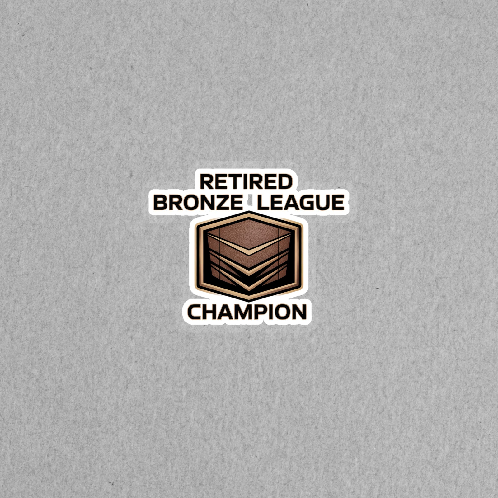 Bronze League Retired Champion Gaming Achievement Sticker #6701