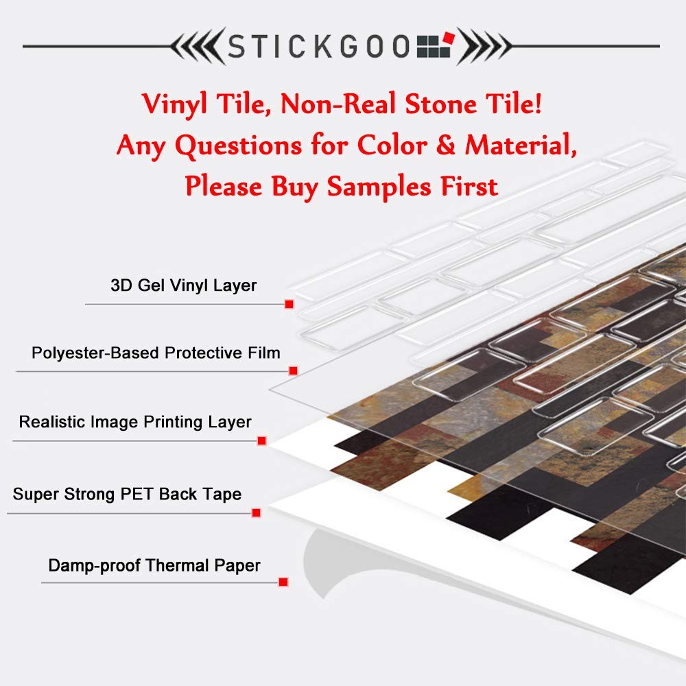 Peel and Stick Subway Tile, Stick on Tiles Backsplash for Kitchen & Bathroom …