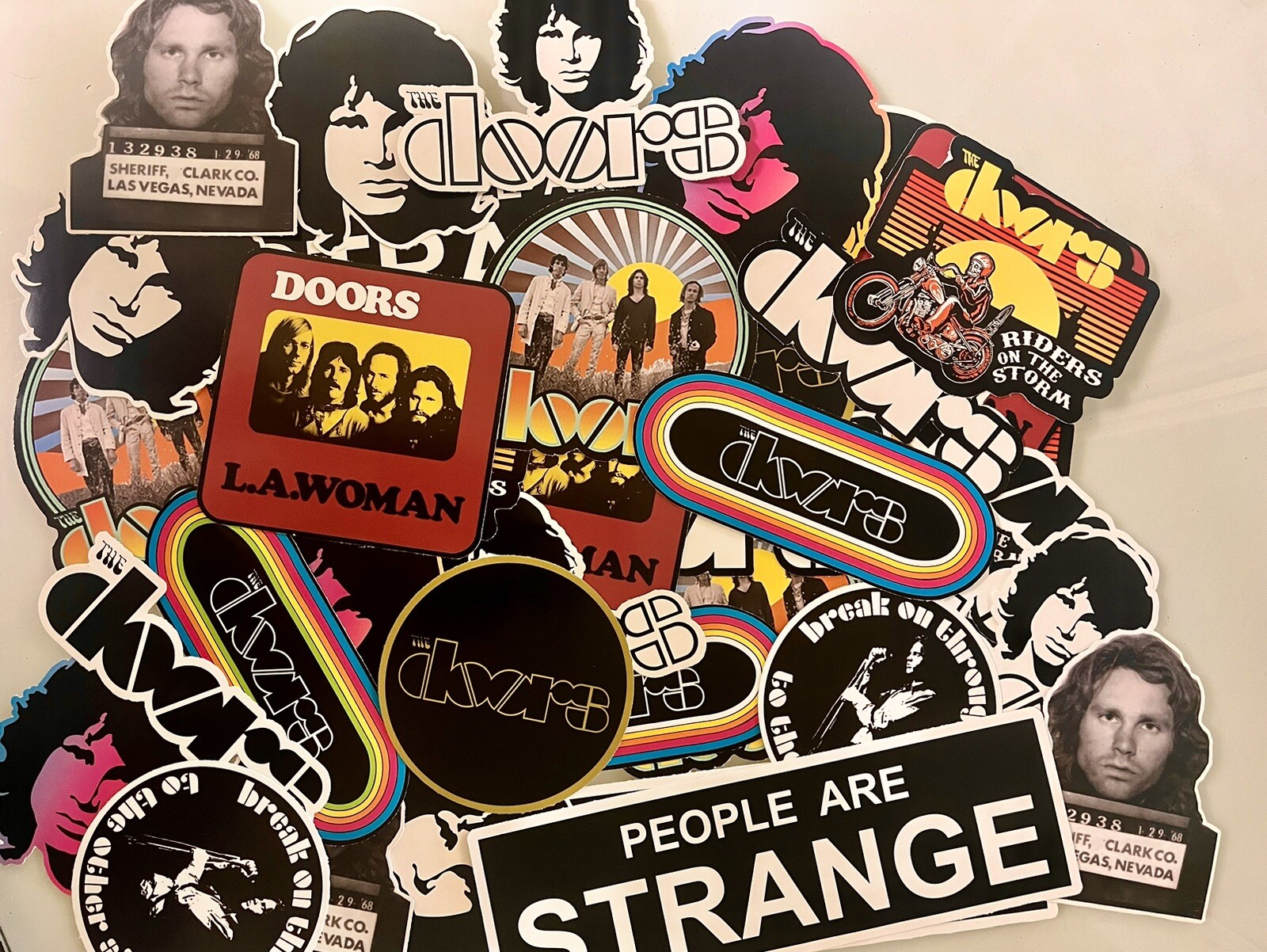 The Doors Sticker Pack – Jim Morrison, Classic Rock Stickers