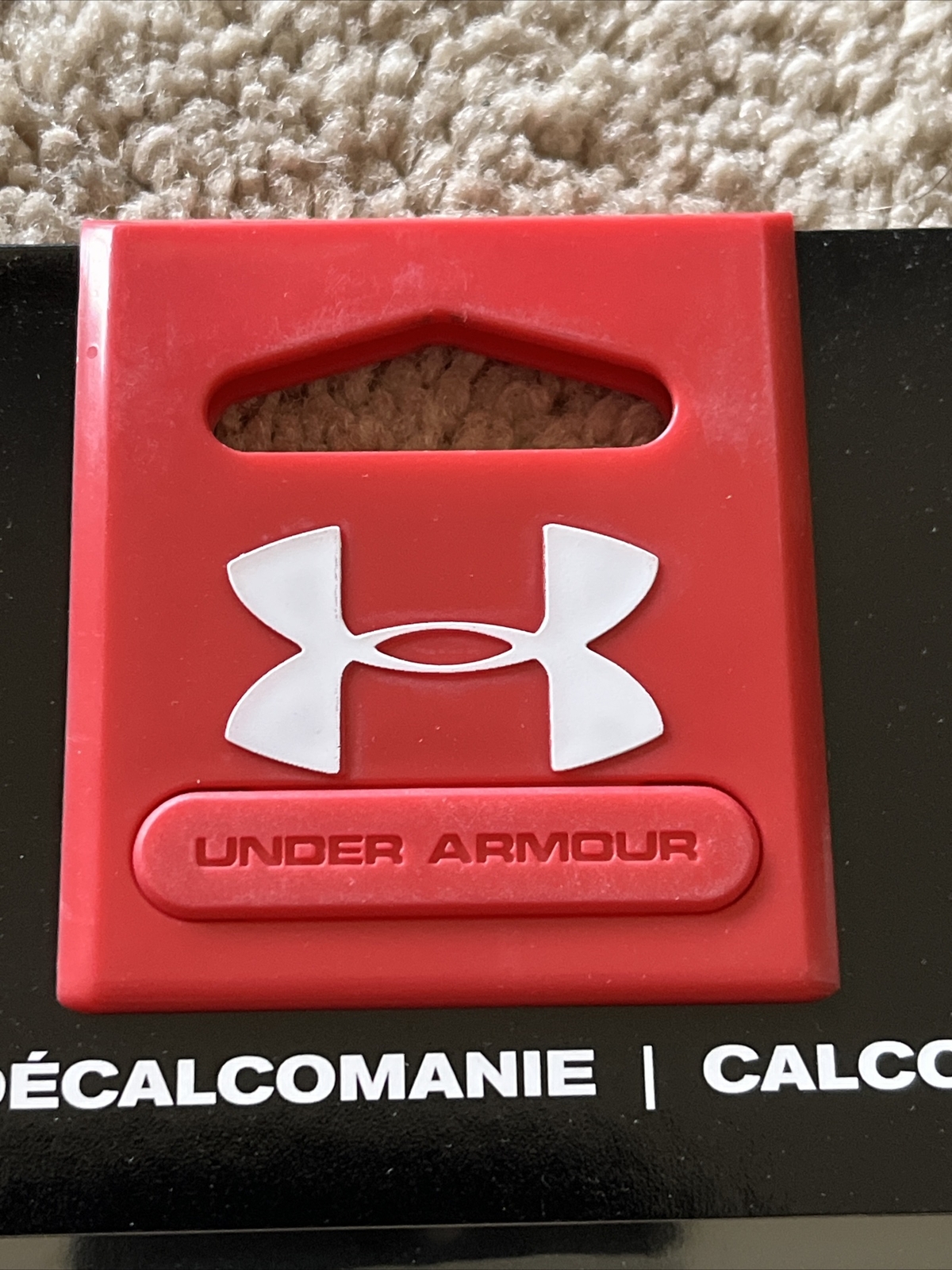 NEW OEM 12” X 6.25” UNDER ARMOUR Large UA Logo Decal WHITE MSRP $16