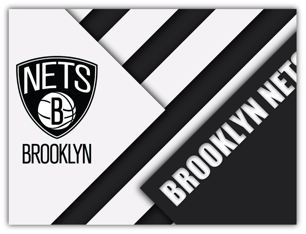Brooklyn Nets NBA Basketball Car Bumper Sticker Decal “SIZES” ID:3