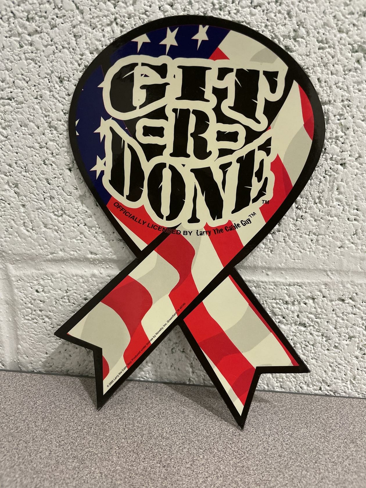 Git-R-Done Red, White and Blue Ribbon Magnet