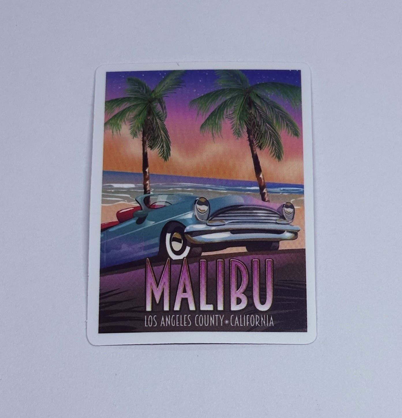 Malibu California Sticker Palm Trees Travel Art Decal Vinyl Country Matte Tc6