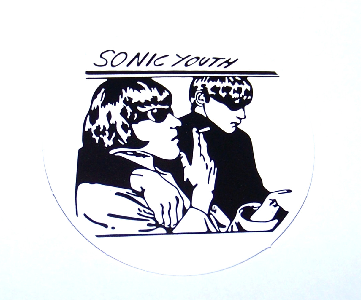 SONIC YOUTH Logo Cut Sticker Decal Band Music Rock Sonic Youth