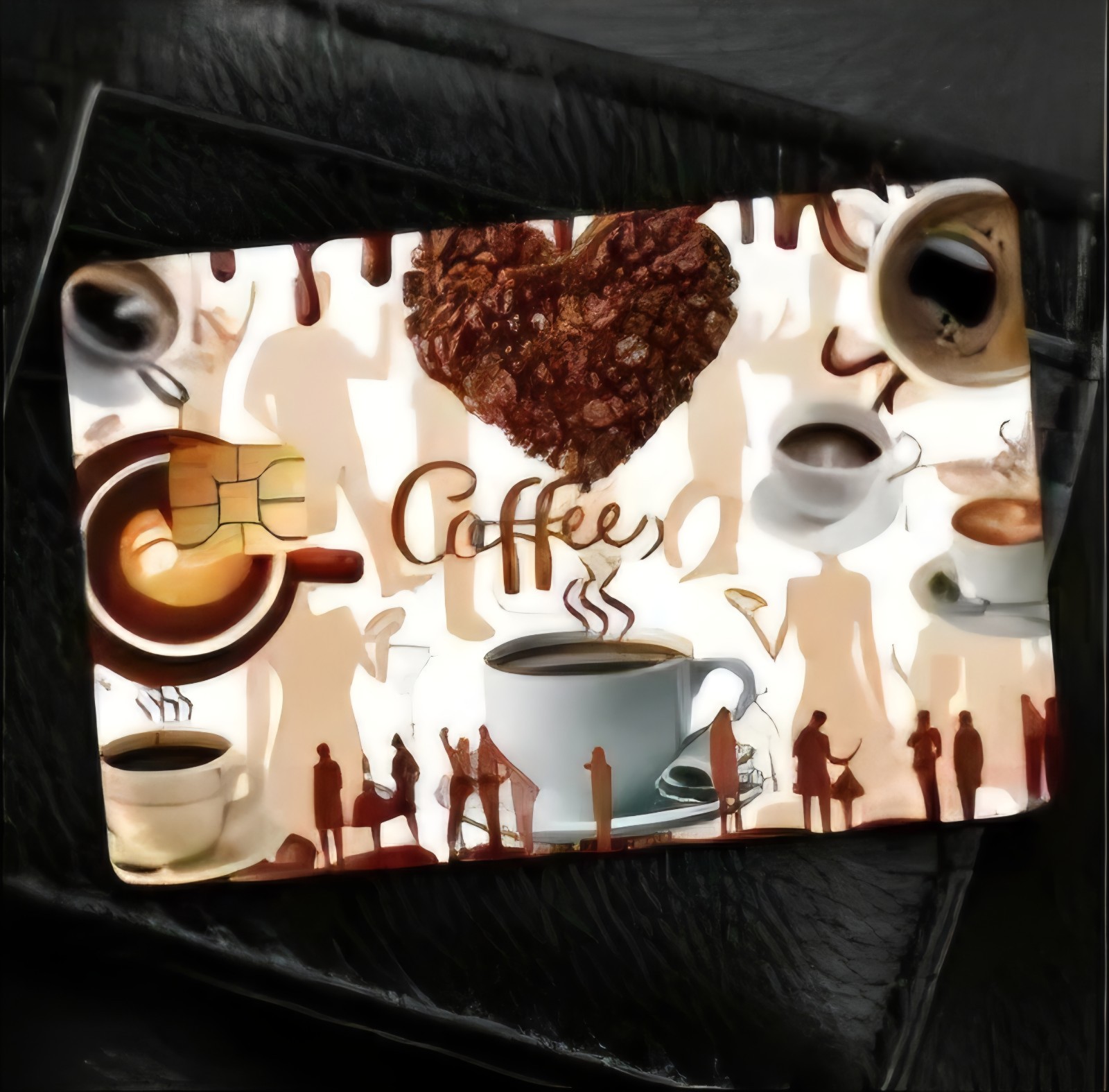 Coffee Cup Shop Design Debit Credit Bank Card Skin Sticker NEW