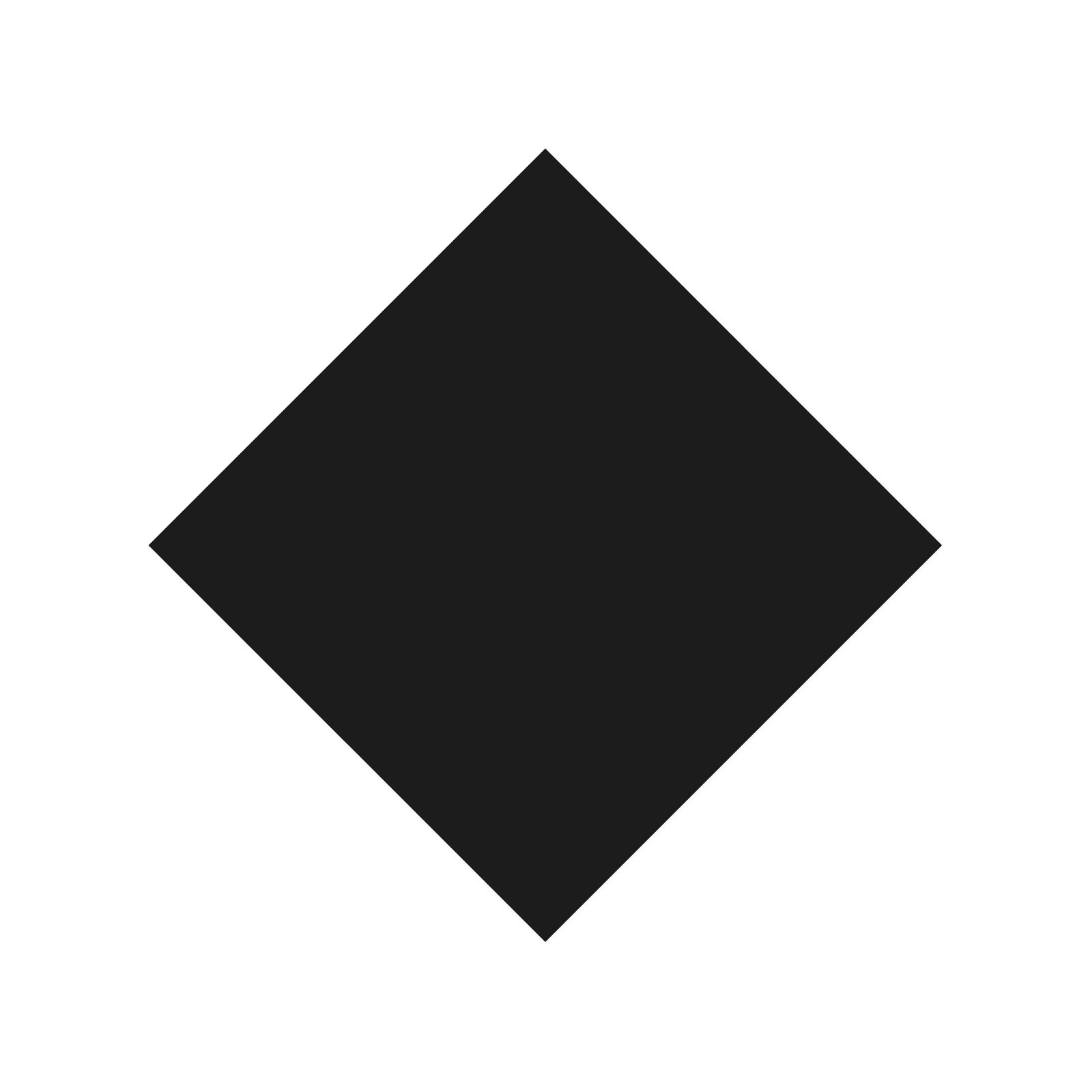 Diamond Shape Vinyl Decal Even Diamond symbol Sticker