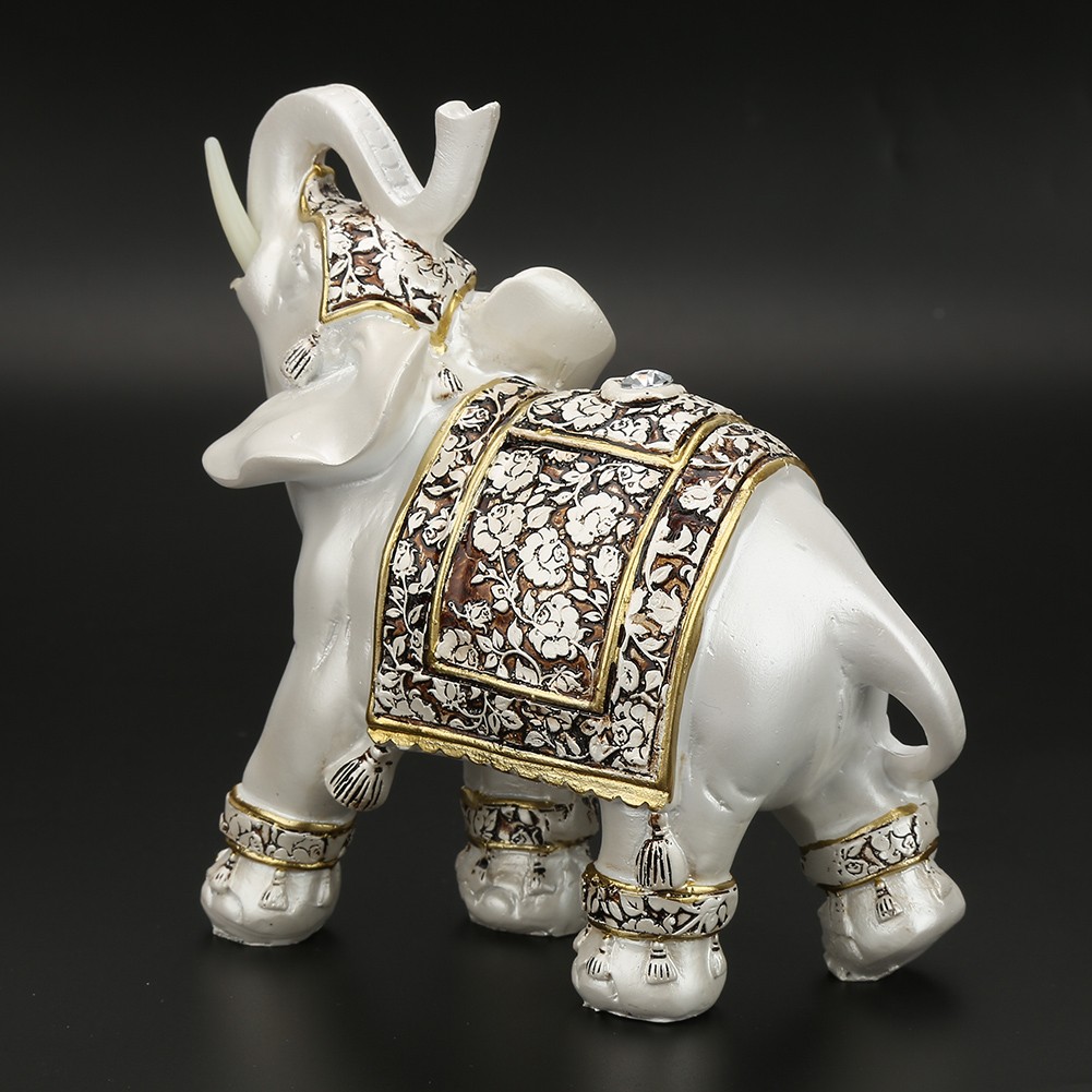 Vintage Exquisite Elephant Model Ornaments Statue Craft Gift Home Office