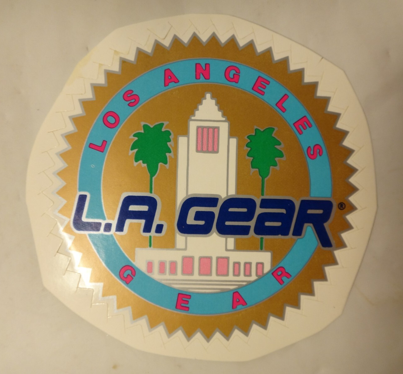 Vintage LA Gear – Los Angeles Gear Shoes – Decal Sticker – New – Round 3.5in