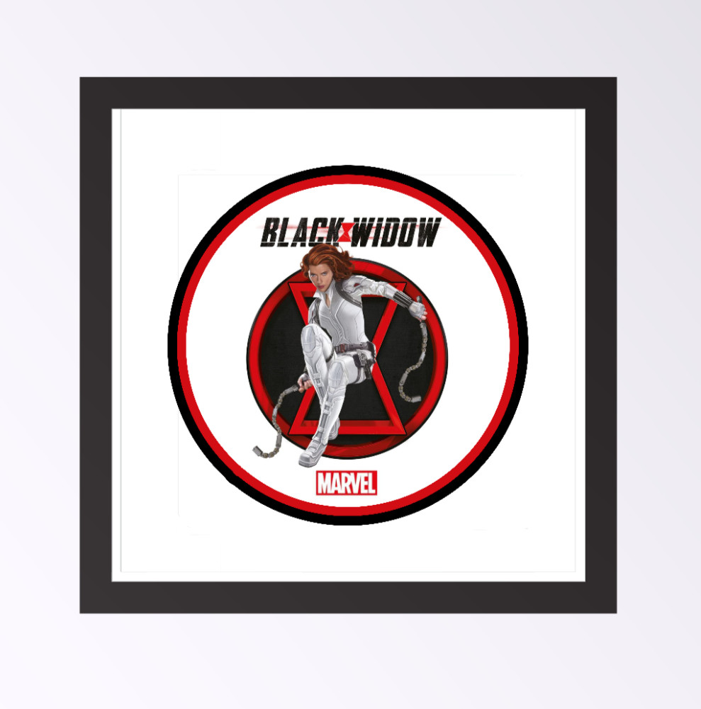 Marvel – Black Widow Movie – 4″ Handmade Vinyl Decal Vehicle Cooler Laptop Decor