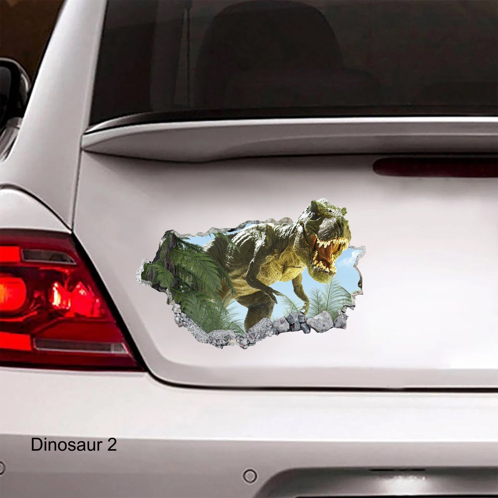 LARGE-SIZED CAR DECAL – DINOSAUR – 3 CHOICES